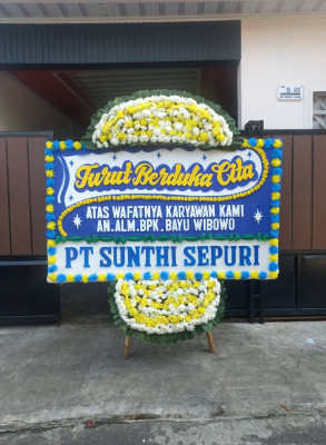 Papan Bunga Duka di Tenggarong Seberang